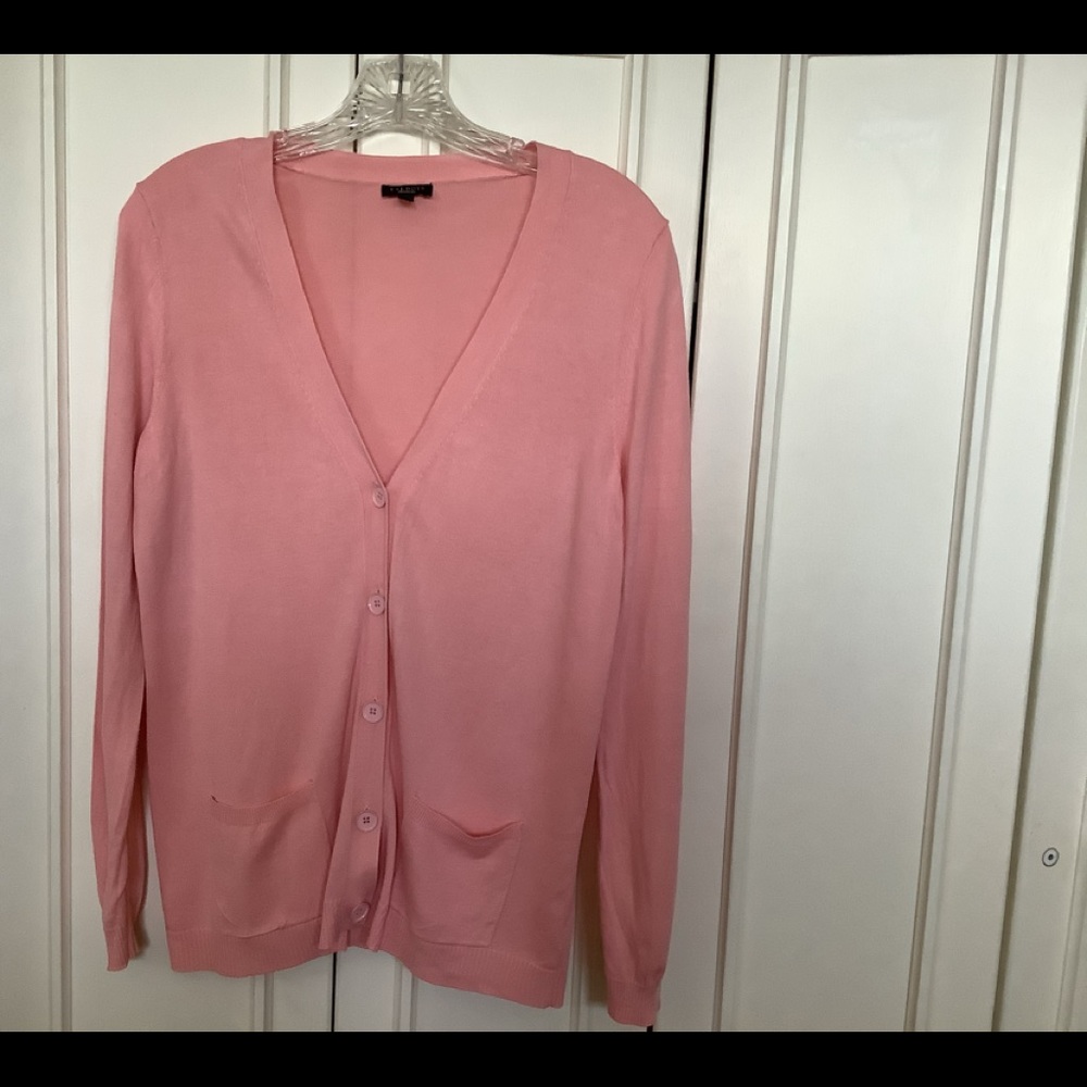 Talbots Coral Pink Cardigan